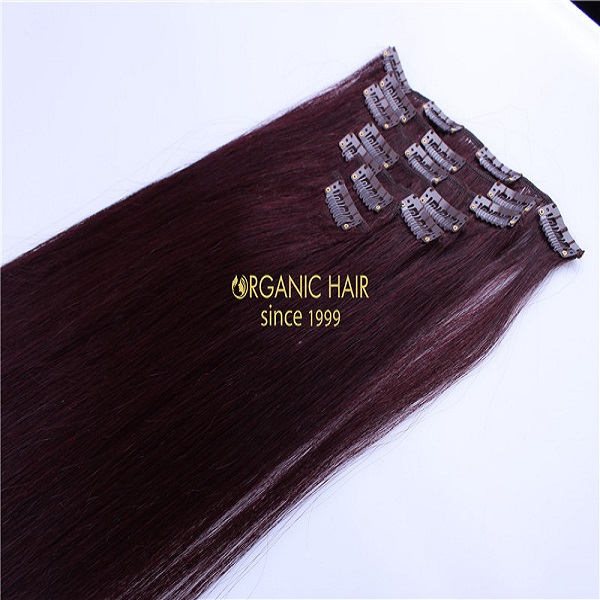 Best quality Luxury clip-in extensions 100% remy hair GT05